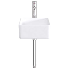 Bathroom Sink with Faucet and Drain Chrome 40.5 cm 13 cm 30.5 cm