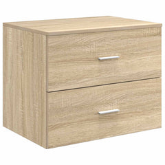 vidaXL Wall-Mounted Bathroom Cabinet Sonoma Oak 62.5 x 44.5 x 50 cm 2
