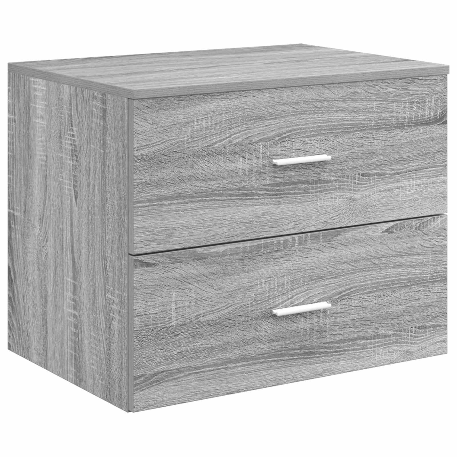 vidaXL Wall-Mounted Bathroom Cabinet Grey Sonoma 62.5 x 44.5 x 50 cm 2