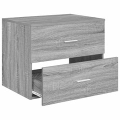 vidaXL Wall-Mounted Bathroom Cabinet Grey Sonoma 62.5 x 44.5 x 50 cm 3