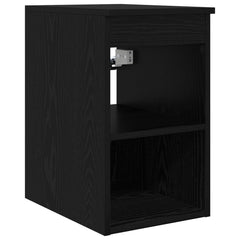 vidaXL Bathroom Cabinet In-between Black Oak 30 x 35 x 50 cm 2