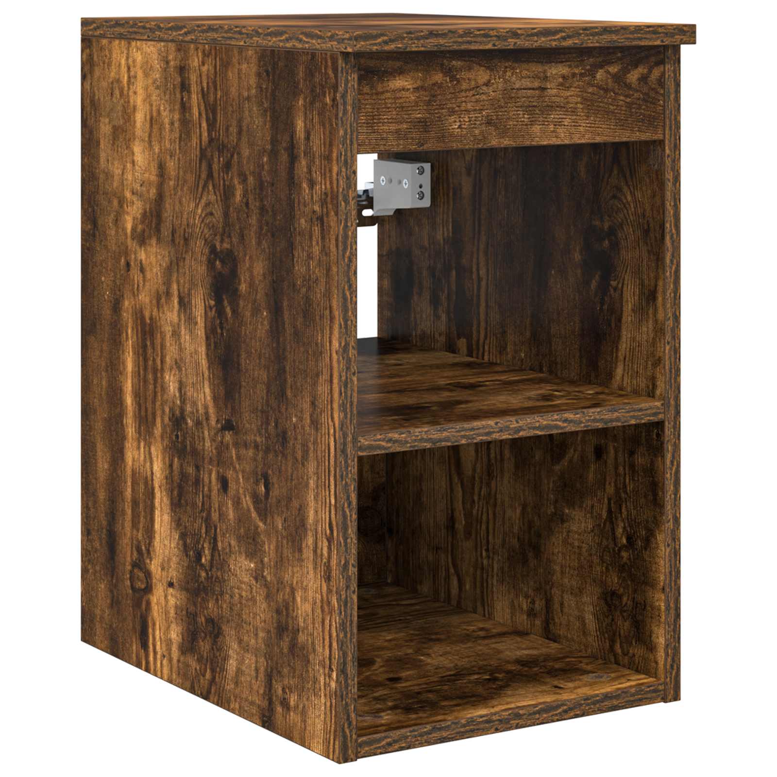 vidaXL Bathroom Cabinet In-between Smoked Oak 30 x 35 x 50 cm 2