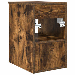 vidaXL Bathroom Cabinet In-between Smoked Oak 30 x 35 x 50 cm 6