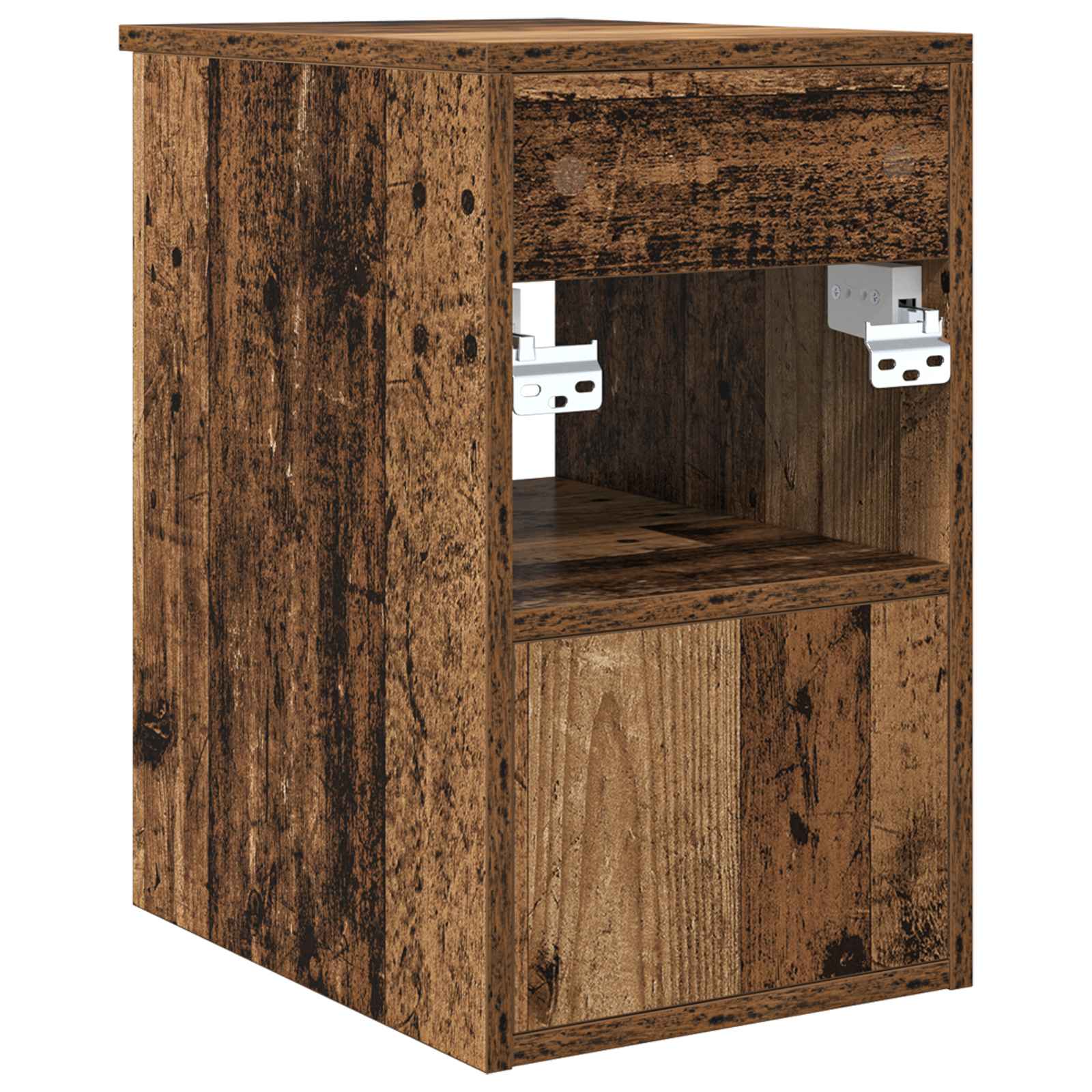 vidaXL Bathroom Cabinet In-between Old Wood 30 x 35 x 50 cm 6