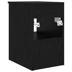 vidaXL Bathroom Cabinet In-between Black Oak 30 x 41 x 50 cm 6