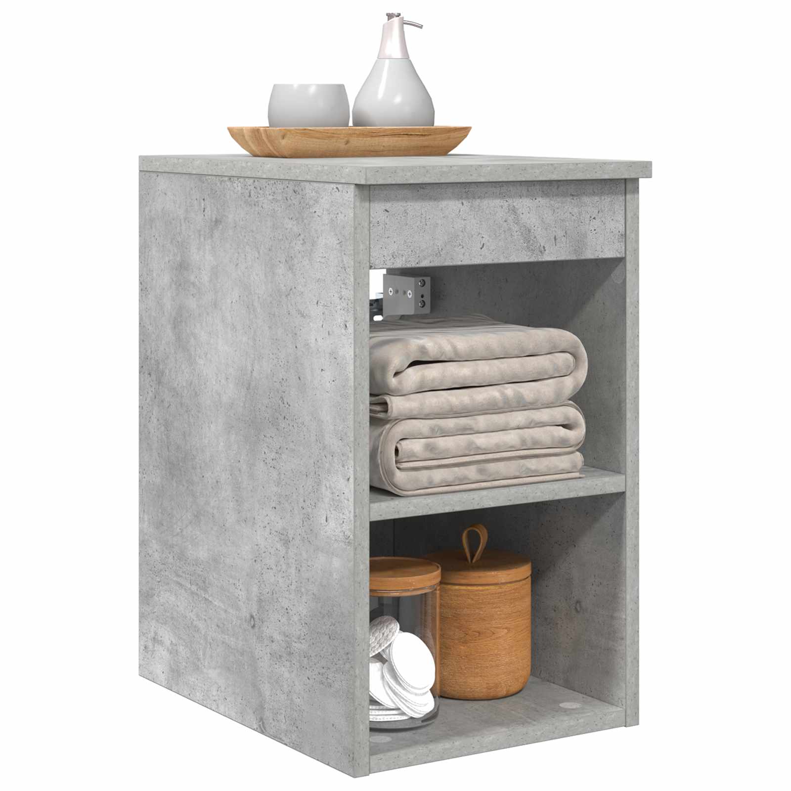 vidaXL Bathroom Cabinet In-between Concrete Grey 30 x 41 x 50 cm 3