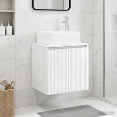 Wall-mounted Bathroom Sink Cabinet 49.5 x 41 x 80 cm High gloss white