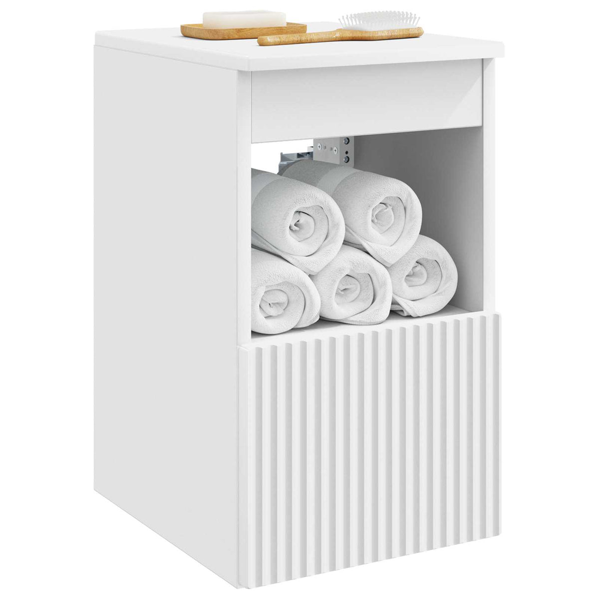 Bathroom Cabinet Engineered Wood White