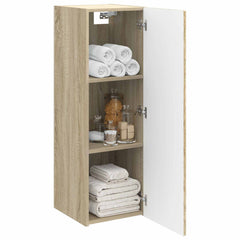 vidaXL Wall-mounted Bathroom Cabinet Sonoma Oak 33 x 34.5 x 100 cm 3