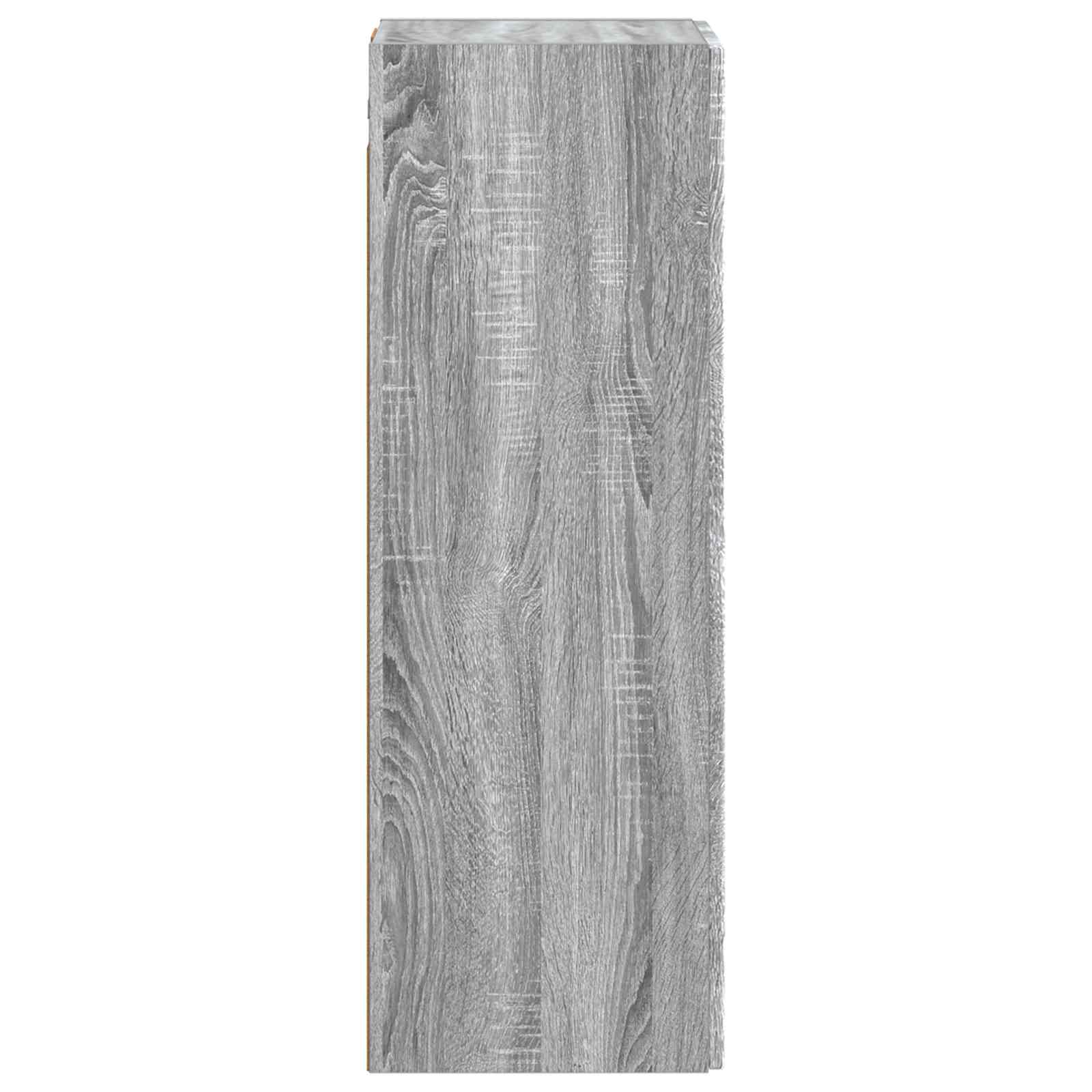 vidaXL Wall-mounted Bathroom Cabinet Grey Sonoma 33 x 34.5 x 100 cm 4