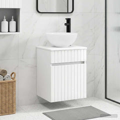 Wall-mounted Bathroom Sink Cabinet 39 x 41 x 80 cm High gloss white
