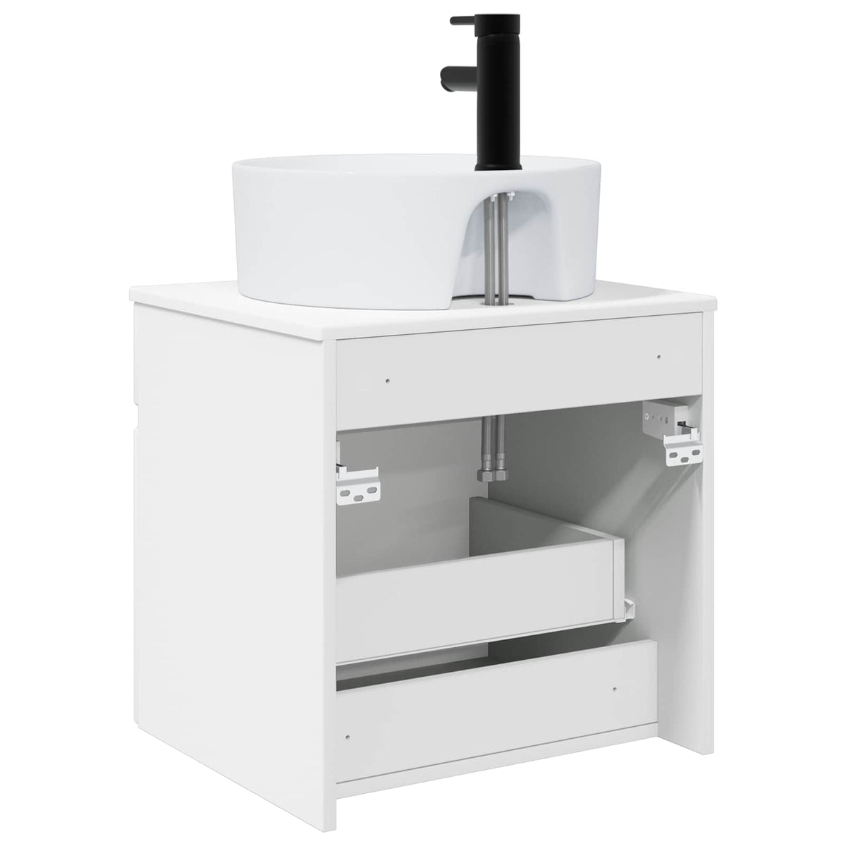 Wall-mounted Bathroom Sink Cabinet 49 x 44.5 x 82 cm White