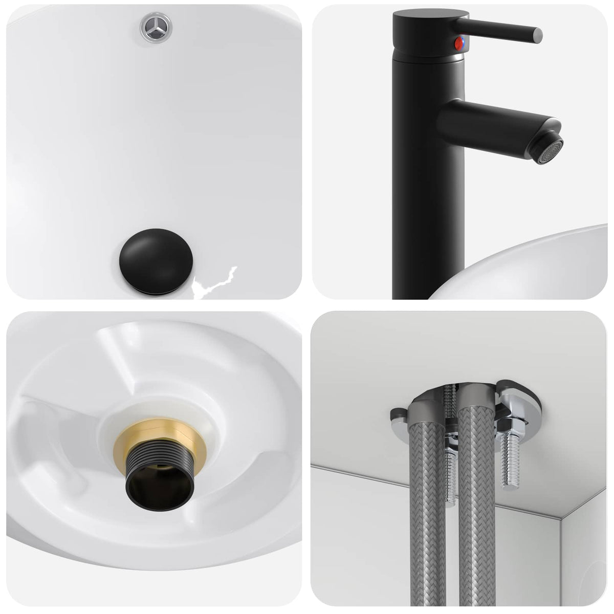 Wall-mounted Bathroom Sink Cabinet White