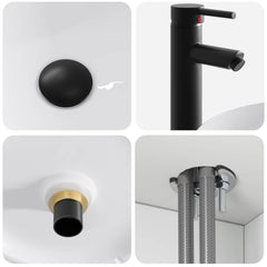Wall-mounted Bathroom Sink Cabinet 49 x 44.5 x 80 cm White