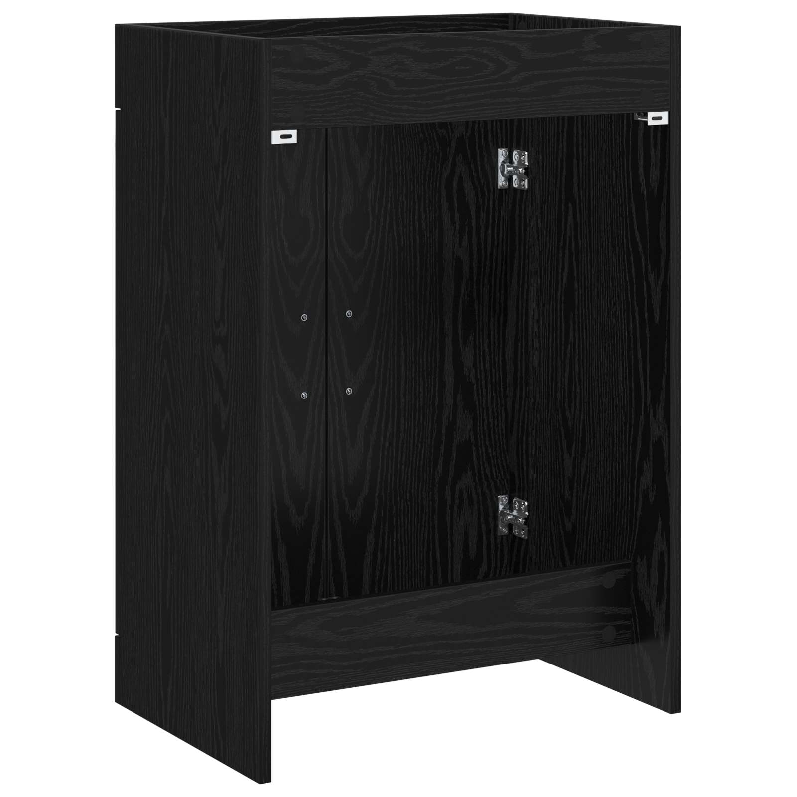 vidaXL Bathroom Under Sink Cabinet Black Oak 78.5 x 37.5 x 81 cm 6