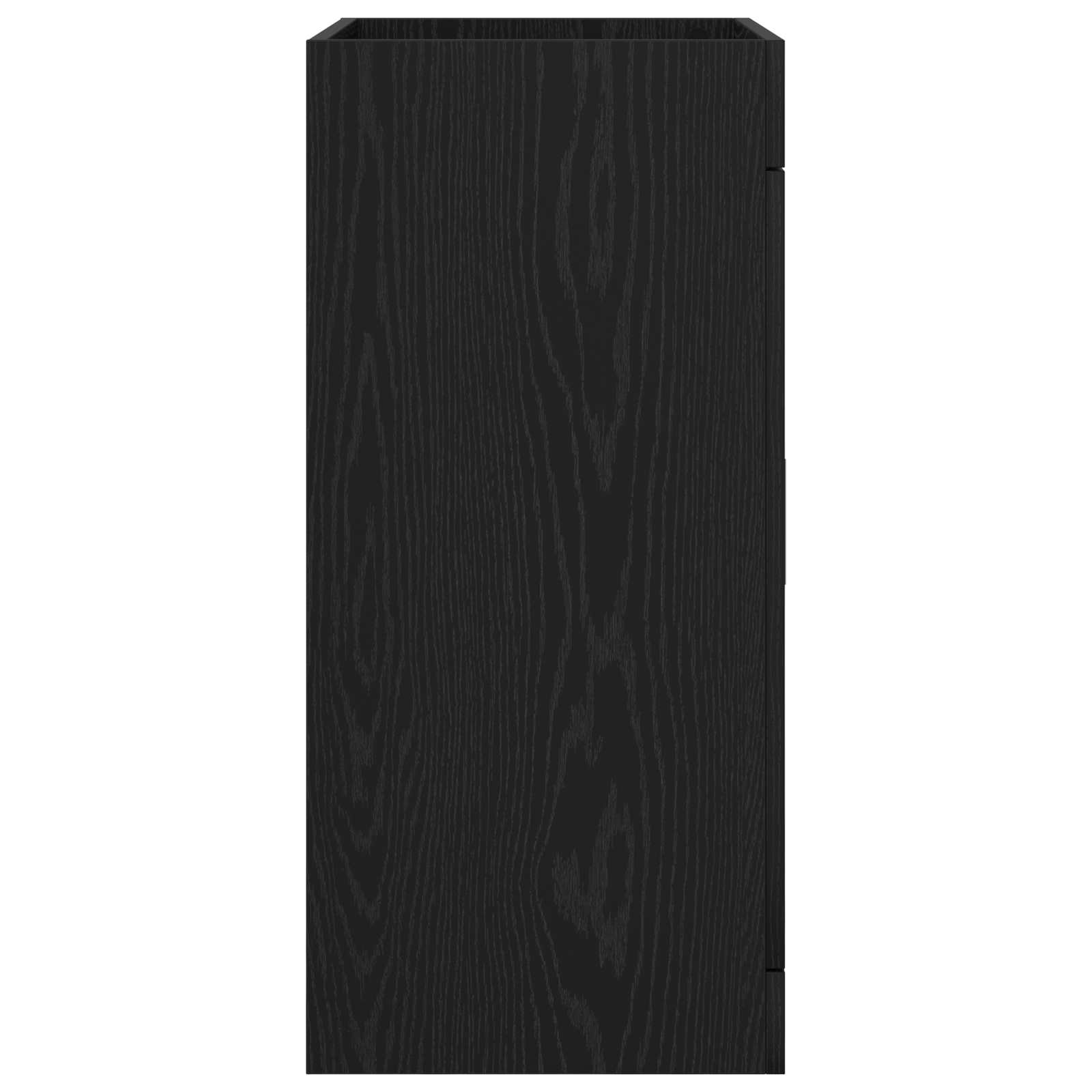 vidaXL Bathroom Under Sink Cabinet Black Oak 78.5 x 37.5 x 81 cm 5