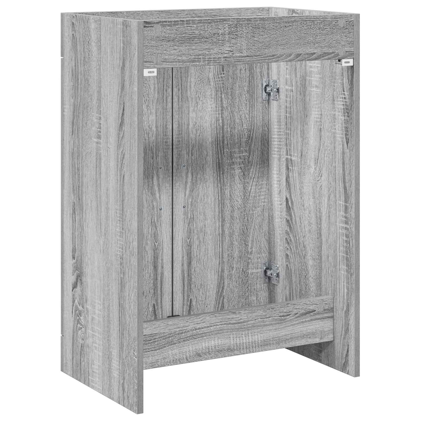vidaXL Bathroom Under Sink Cabinet Grey Sonoma 78.5 x 37.5 x 81 cm 6
