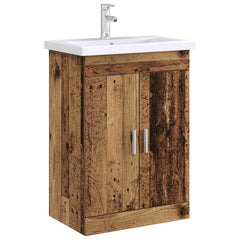 vidaXL Bathroom Under Sink Cabinet Old Wood 78.5 x 37.5 x 81 cm 3