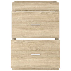 vidaXL Bathroom Under Sink Cabinet Sonoma Oak 56 x 37.5 x 81 cm 4