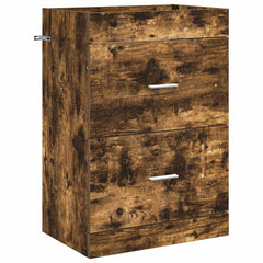 vidaXL Bathroom Under Sink Cabinet Smoked Oak 56 x 37.5 x 81 cm 2