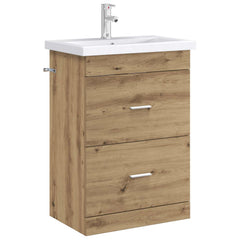vidaXL Bathroom Under Sink Cabinet Artisan Oak 56 x 37.5 x 81 cm 3