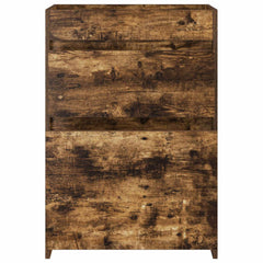 vidaXL Bathroom Under Sink Cabinet Smoked Oak 56 x 37.5 x 81 cm 4