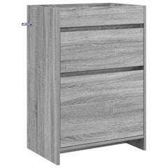 vidaXL Bathroom Under Sink Cabinet Grey Sonoma 56 x 37.5 x 81 cm 2