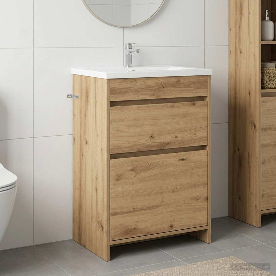 Bathroom Under Sink Cabinet Artisan Oak