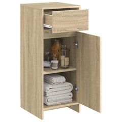 vidaXL Bathroom Cabinet Sonoma Oak 35 x 36.5 x 85 cm Engineered Wood 3