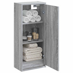 vidaXL Wall-mounted Sink Vanity Grey Sonoma 35 x 20 x 81 cm 3