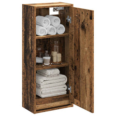 vidaXL Wall-mounted Sink Vanity Old Wood 35 x 20 x 81 cm 3