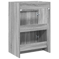 vidaXL Bathroom Under Sink Cabinet Grey Sonoma 56 x 37.5 x 81 cm 6