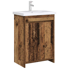 vidaXL Bathroom Under Sink Cabinet Old Wood 56 x 37.5 x 81 cm 3