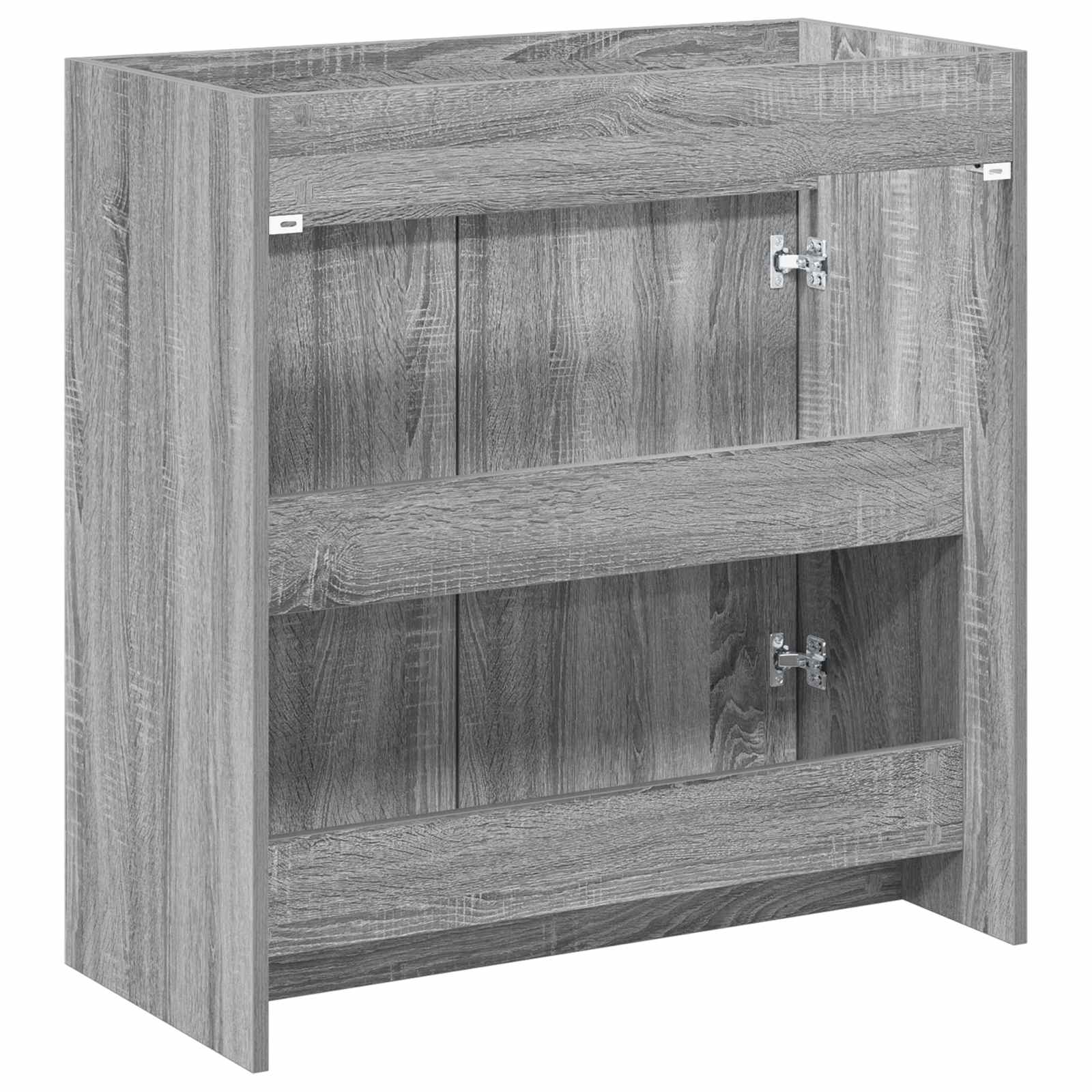 vidaXL Bathroom Under Sink Cabinet Grey Sonoma 78.5 x 37.5 x 81 cm 5