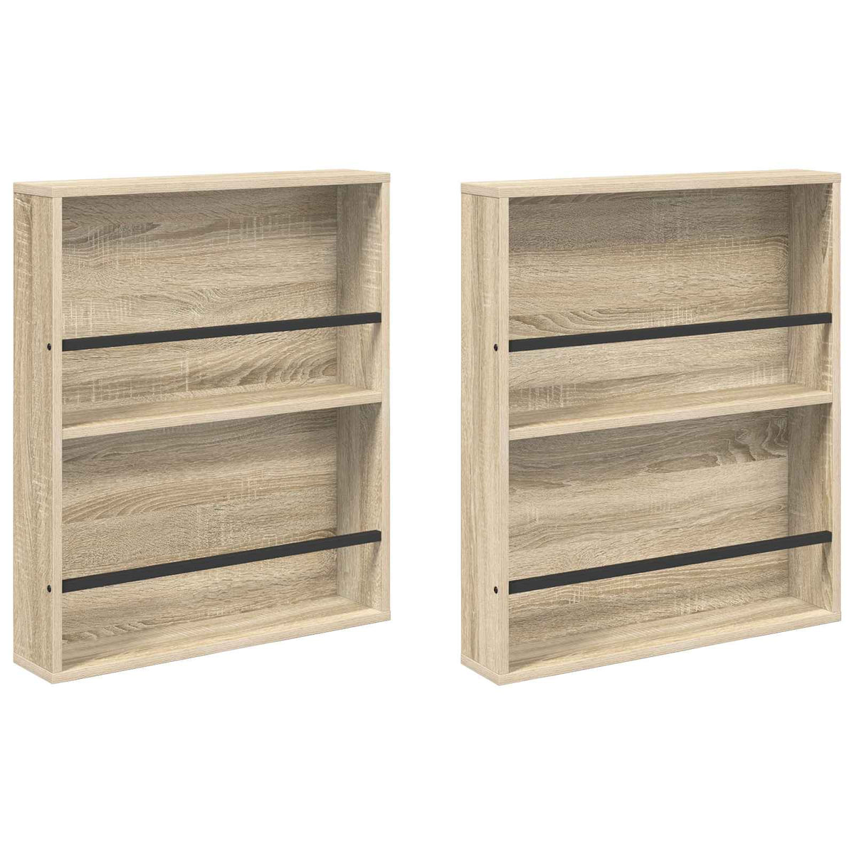 Magazine Rack Engineered Wood 2 pcs