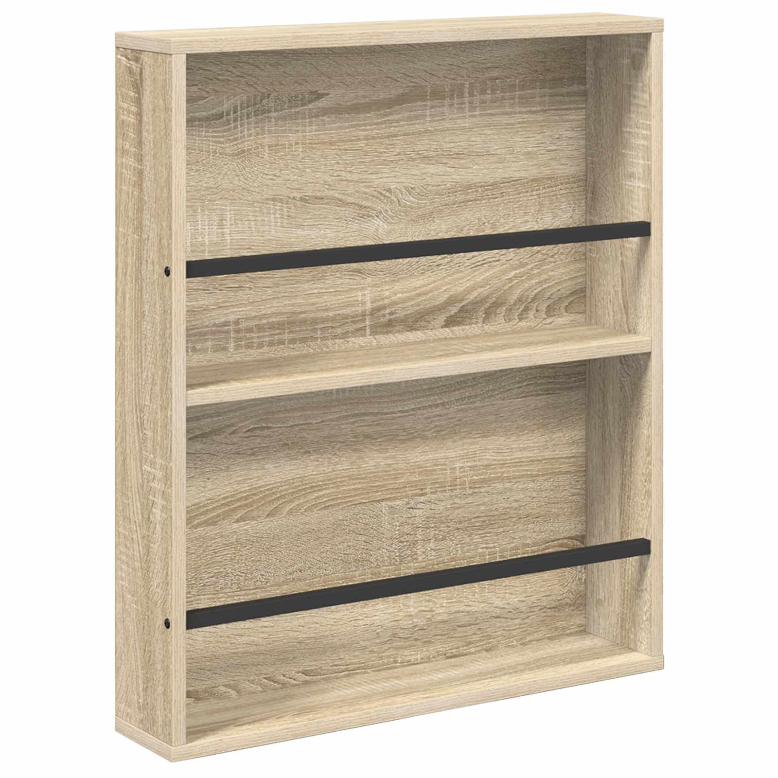 vidaXL Magazine Rack 2 pcs Sonoma Oak 60 x 12 x 70 cm Engineered Wood 5