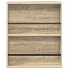 vidaXL Magazine Rack 2 pcs Sonoma Oak 60 x 12 x 70 cm Engineered Wood 6