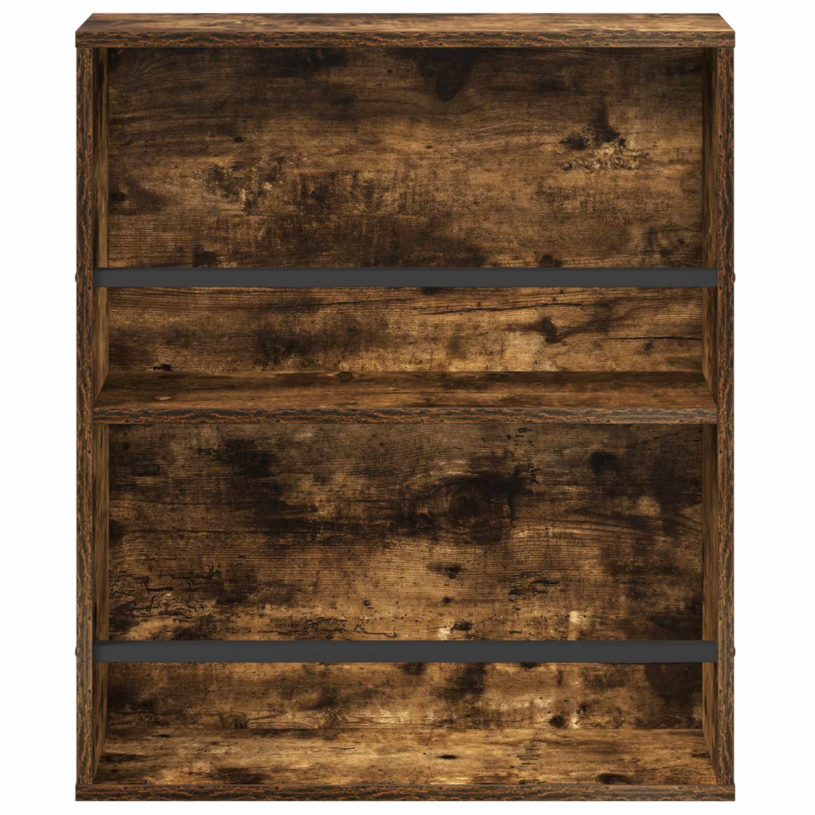 vidaXL Magazine Rack 2 pcs Smoked Oak 60 x 12 x 70 cm Engineered Wood 6