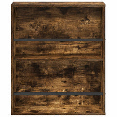 vidaXL Magazine Rack 2 pcs Smoked Oak 60 x 12 x 70 cm Engineered Wood 6