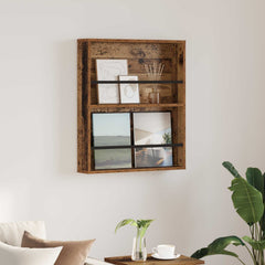 Magazine Rack Engineered Wood 1 pc in Old Wood