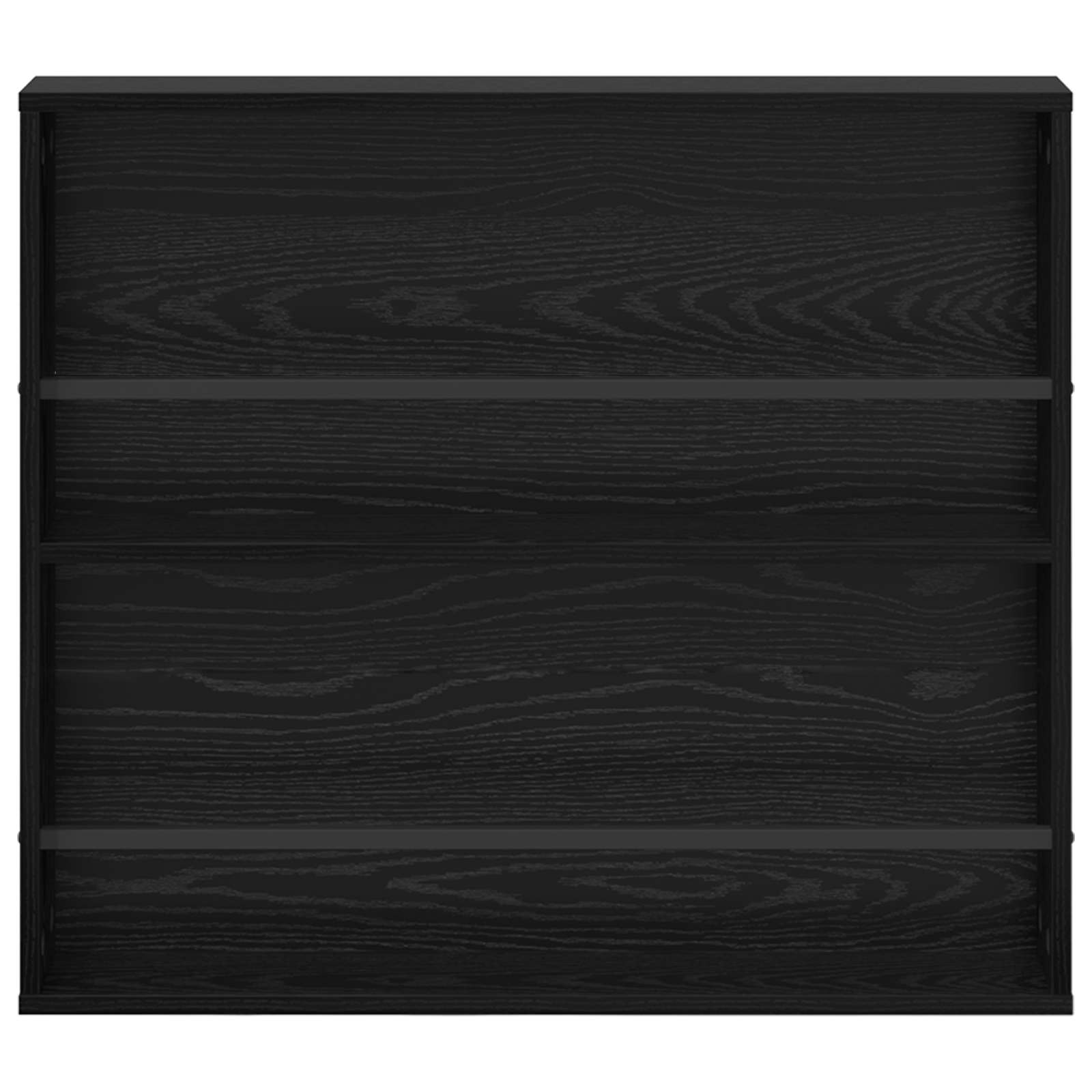 vidaXL Magazine Rack 2 pcs Black Oak 80 x 12 x 70 cm Engineered Wood 6