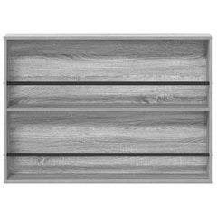 vidaXL Magazine Rack Grey Sonoma 100 x 12 x 70 cm Engineered Wood 5