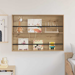 vidaXL Magazine Rack Artisan Oak 100 x 12 x 70 cm Engineered Wood 4