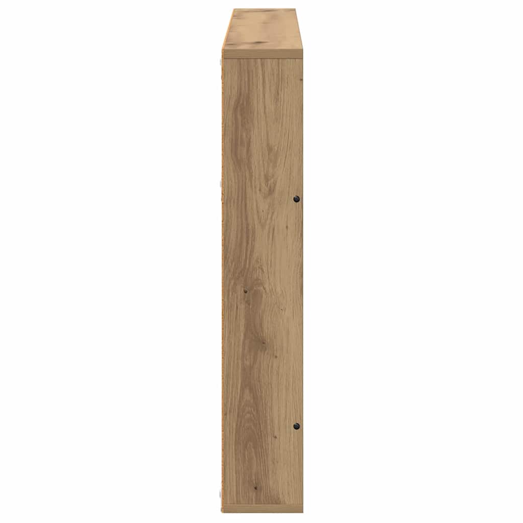 vidaXL Magazine Rack Artisan Oak 100 x 12 x 70 cm Engineered Wood 6