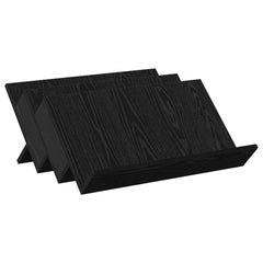 vidaXL Magazine Rack Black Oak 65 x 53 x 28.5 cm Engineered Wood 2