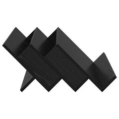 vidaXL Magazine Rack Black Oak 65 x 53 x 28.5 cm Engineered Wood 6