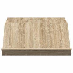 vidaXL Magazine Rack Sonoma Oak 65 x 53 x 28.5 cm Engineered Wood 5