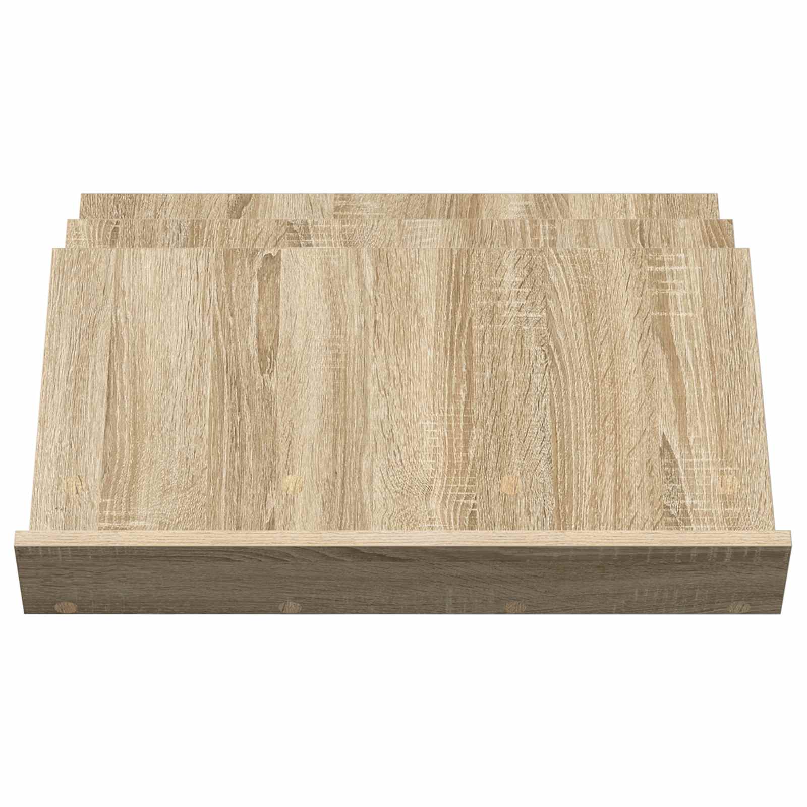 vidaXL Magazine Rack Sonoma Oak 65 x 53 x 28.5 cm Engineered Wood 5