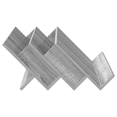 vidaXL Magazine Rack Grey Sonoma 65 x 53 x 28.5 cm Engineered Wood 6