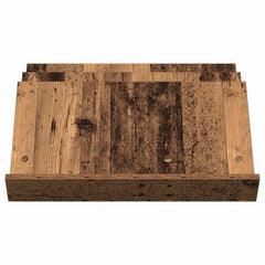 vidaXL Magazine Rack Old Wood 65 x 53 x 28.5 cm Engineered Wood 5